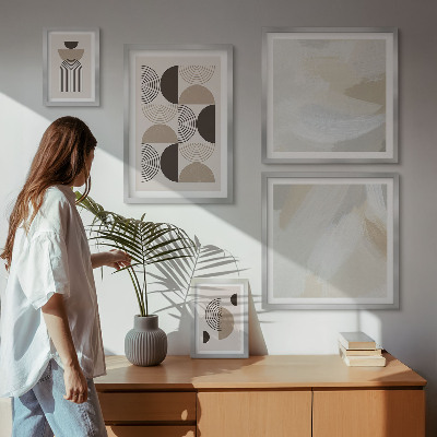 Bilderset fürs sofa Abstrakte Formen Geometrie