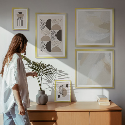 Bilderset fürs sofa Abstrakte Formen Geometrie