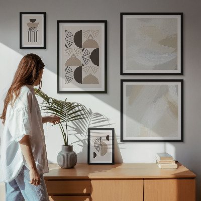 Bilderset fürs sofa Abstrakte Formen Geometrie