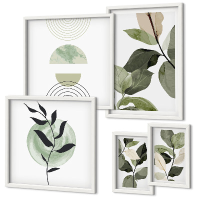 Bildergalerie-set für die wand Skandinavische Pflanzenmotive