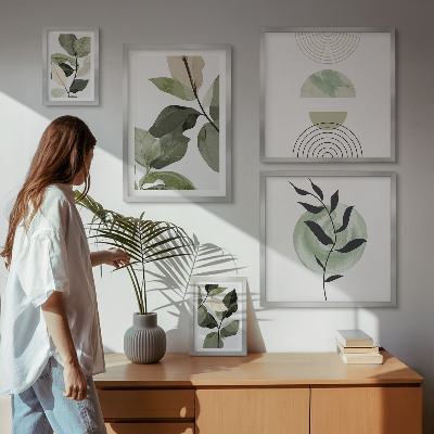 Bildergalerie-set für die wand Skandinavische Pflanzenmotive