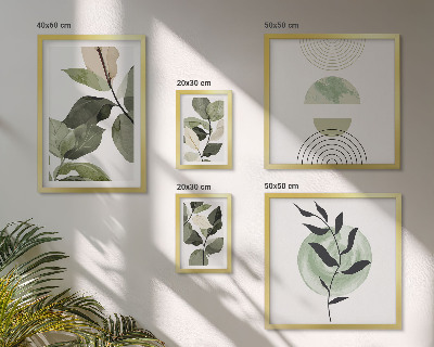 Bildergalerie-set für die wand Skandinavische Pflanzenmotive