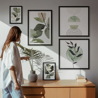 Bildergalerie-set für die wand Skandinavische Pflanzenmotive