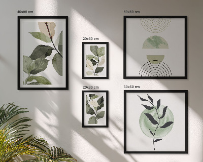 Bildergalerie-set für die wand Skandinavische Pflanzenmotive