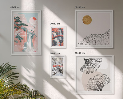 Bildergalerie-set für die wand Wasserfalllandschaften Japans