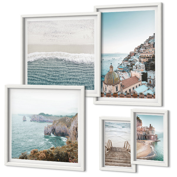 Bildergalerie-set für die wand Landschaften einer Küstenstadt