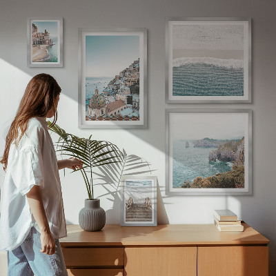 Bildergalerie-set für die wand Landschaften einer Küstenstadt