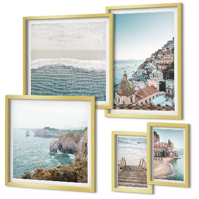 Bildergalerie-set für die wand Landschaften einer Küstenstadt