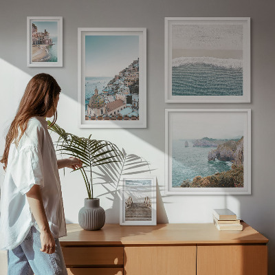 Bildergalerie-set für die wand Landschaften einer Küstenstadt