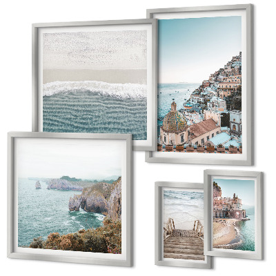 Bildergalerie-set für die wand Landschaften einer Küstenstadt