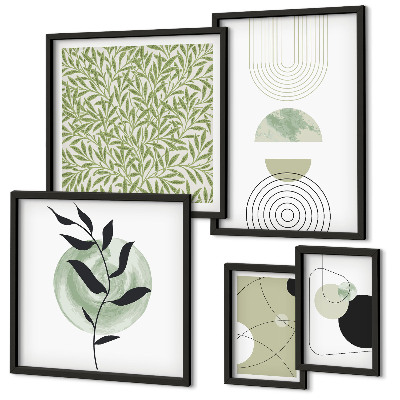 Modernes wandbilder-set Abstrakte geometrische Pflanzen