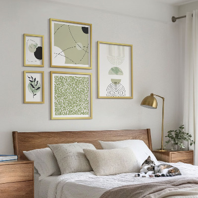 Bilderset fürs sofa Abstrakte Pflanzenformen