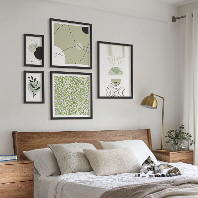 Bilderset fürs sofa Abstrakte Pflanzenformen