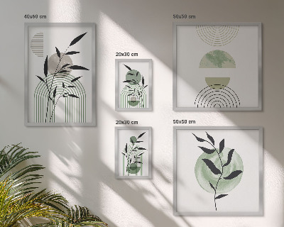 Bildergalerie-set für die wand Stilvolle Pflanzengrafiken
