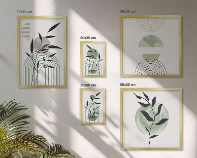 Bildergalerie-set für die wand Stilvolle Pflanzengrafiken