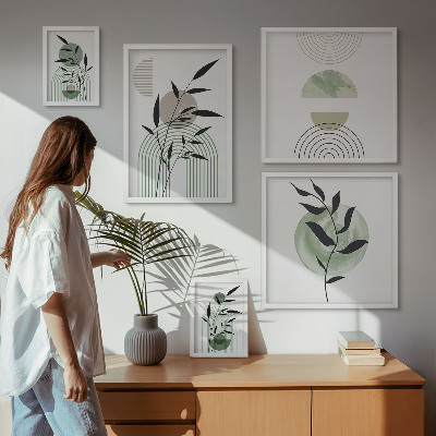 Bildergalerie-set für die wand Stilvolle Pflanzengrafiken
