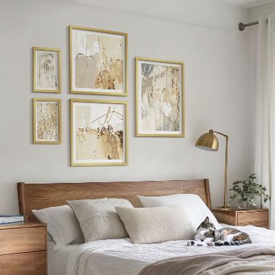 Bilderset fürs sofa Abstrakte minimalistische Kompositionen