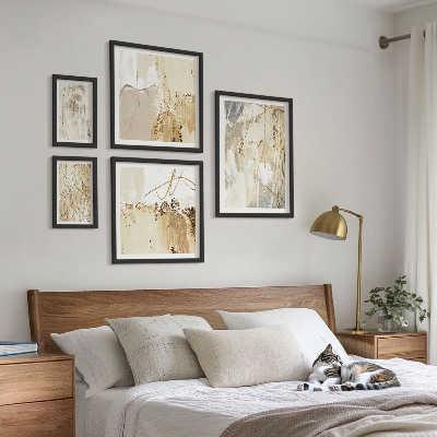 Bilderset fürs sofa Abstrakte minimalistische Kompositionen