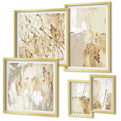 Bildergalerie-set für die wand Abstrakte moderne Texturen