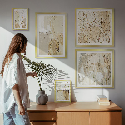 Bildergalerie-set für die wand Abstrakte moderne Texturen