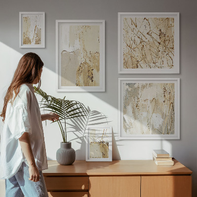 Bildergalerie-set für die wand Abstrakte moderne Texturen