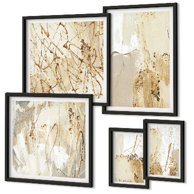 Bildergalerie-set für die wand Abstrakte moderne Texturen