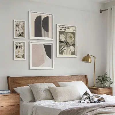 Bilderset Blumenarrangements für das Sofa