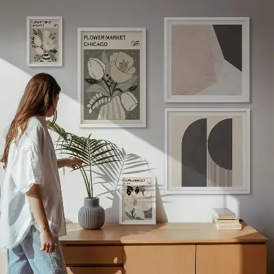 Bilderset Blumenarrangements für das Sofa