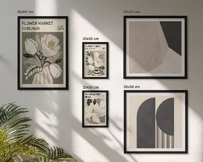 Bilderset Blumenarrangements für das Sofa