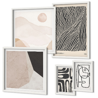 Bildergalerie-set für die wand Minimalistische Erdmuster abstrakt