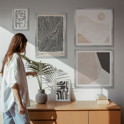 Bildergalerie-set für die wand Minimalistische Erdmuster abstrakt