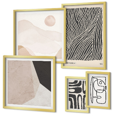 Bildergalerie-set für die wand Minimalistische Erdmuster abstrakt