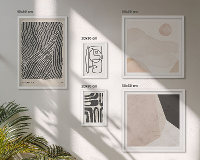 Bildergalerie-set für die wand Minimalistische Erdmuster abstrakt