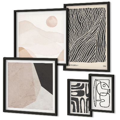 Bildergalerie-set für die wand Minimalistische Erdmuster abstrakt