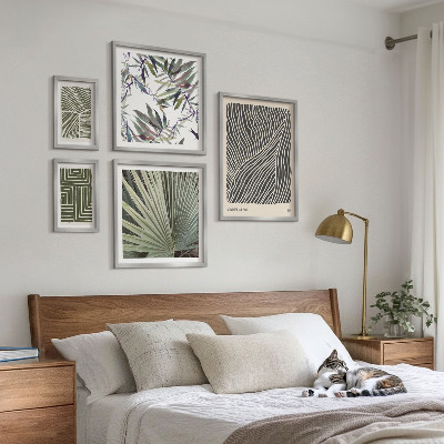 Modernes wandbilder-set Minimalistische Pflanzenmuster