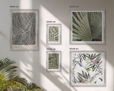 Modernes wandbilder-set Minimalistische Pflanzenmuster