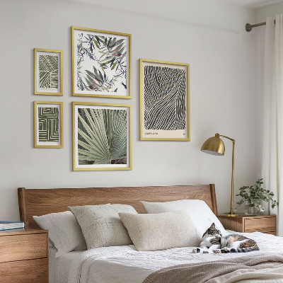 Modernes wandbilder-set Minimalistische Pflanzenmuster