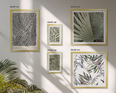 Modernes wandbilder-set Minimalistische Pflanzenmuster