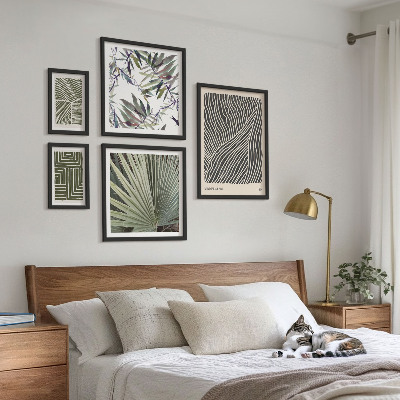 Modernes wandbilder-set Minimalistische Pflanzenmuster