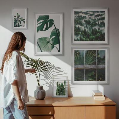 Bildergalerie-set für die wand Pflanzeninspirationen aus den Tropen
