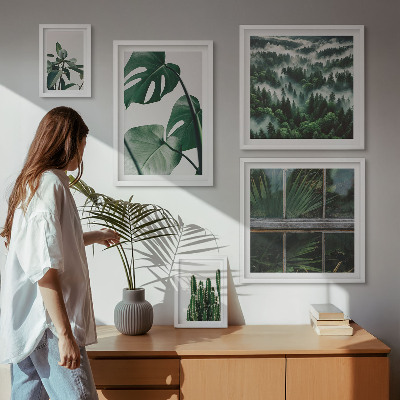 Bildergalerie-set für die wand Pflanzeninspirationen aus den Tropen