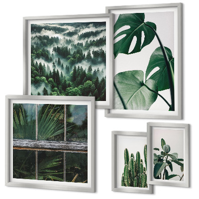 Bildergalerie-set für die wand Pflanzeninspirationen aus den Tropen
