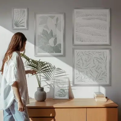 Bilderset fürs Sofa mit Pflanzenmotiven