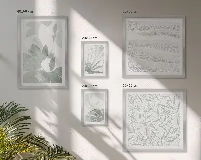 Bilderset fürs Sofa mit Pflanzenmotiven