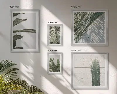 Bildergalerie-Set für die Wand mit modernen Pflanzenakzenten
