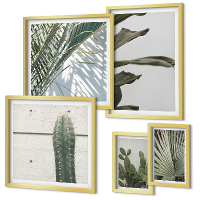 Bildergalerie-set für die wand Moderne Pflanzenakzente