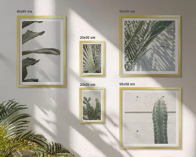 Bildergalerie-Set für die Wand mit modernen Pflanzenakzenten