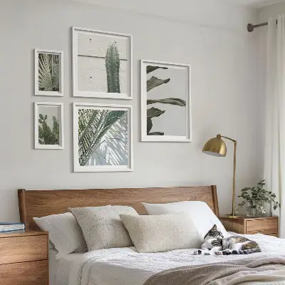 Bildergalerie-Set für die Wand mit modernen Pflanzenakzenten