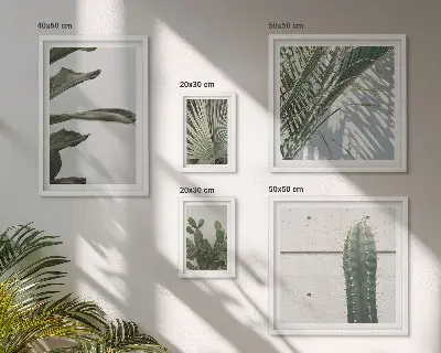 Bildergalerie-Set für die Wand mit modernen Pflanzenakzenten