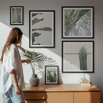Bildergalerie-set für die wand Moderne Pflanzenakzente